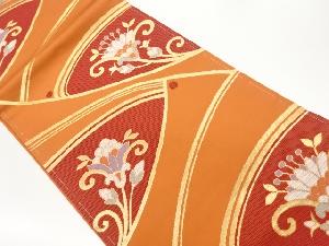 未使用品　草花模様織出し名古屋帯